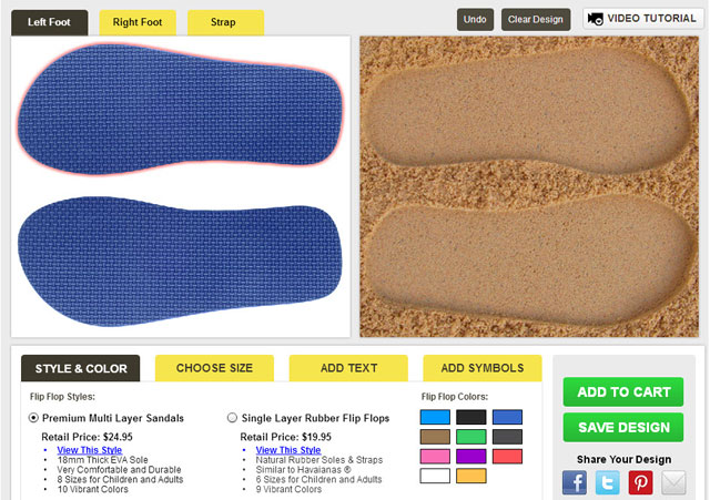 flip flop footwear online